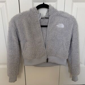 The North Face Light Gray Sherpa Jacket